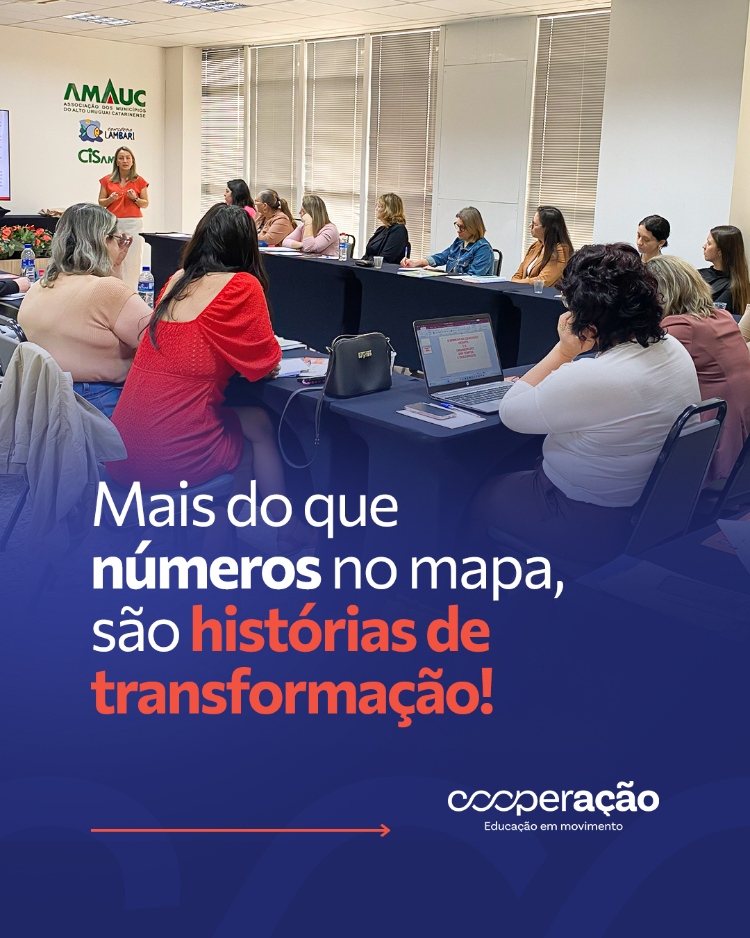 Criativo de campanha para a Cooperação